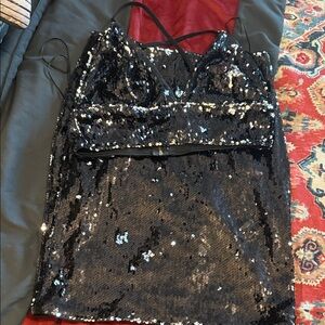 Black Sequin Dress